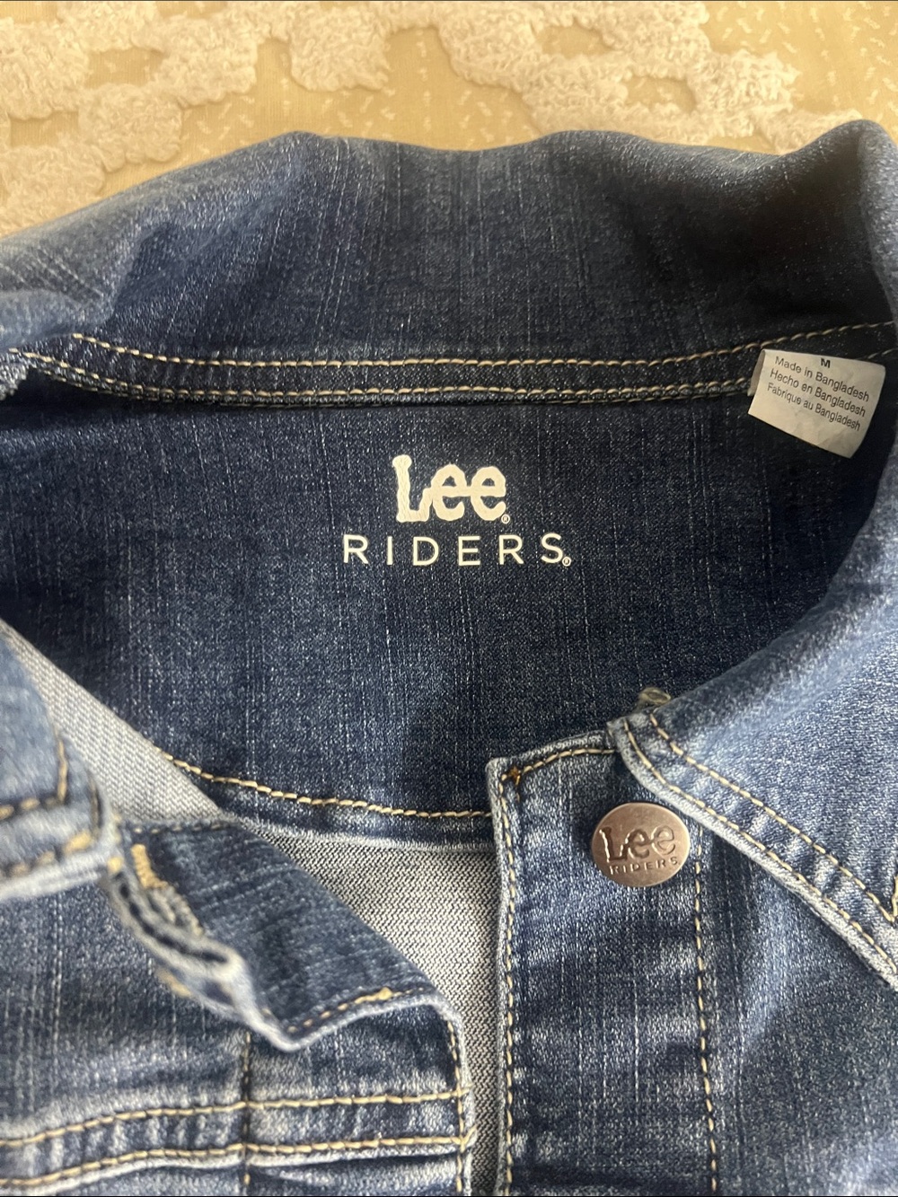Lee Blue Washed Denim Jacket - Picture 2 of 4